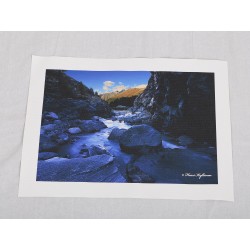 Vuoristojoki - 40x28cm Canvas-juliste